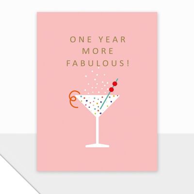 Birthday Card - Piccolo Happy Birthday Fabulous