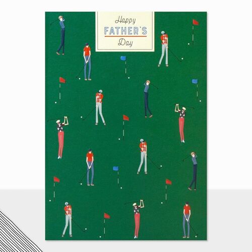 Golf Father's Day Card - Little People Fathers Day Golf