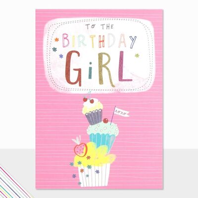 Tarjeta de cumpleaños para ella - Garabatos para la cumpleañera