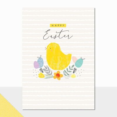 Tarjeta de Pascua de Pollito - Pollito de Pascua Halcyon