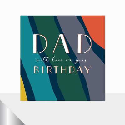 Tarjeta de cumpleaños para papá - Cumpleaños de papá resplandeciente