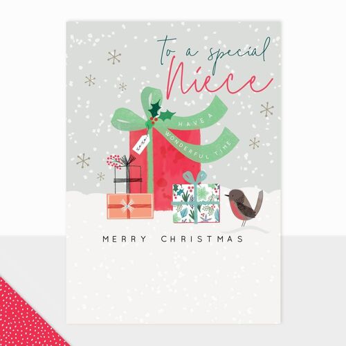 Niece Christmas Presents Card - Halcyon Special Niece