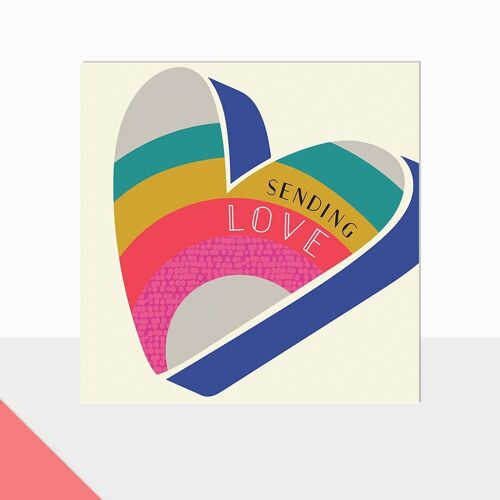 Sending Love Thinking of You Card - Glow Sending Love