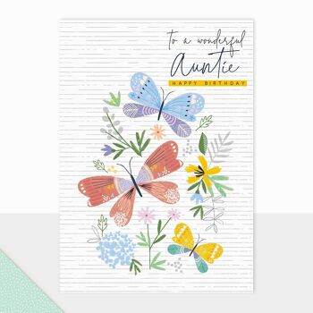 Carte d'anniversaire pour tante – Halcyon Joyeux anniversaire Merveilleuse Tante