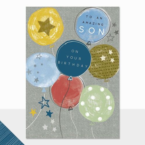 Son Birthday Card - Halcyon Amazing Son
