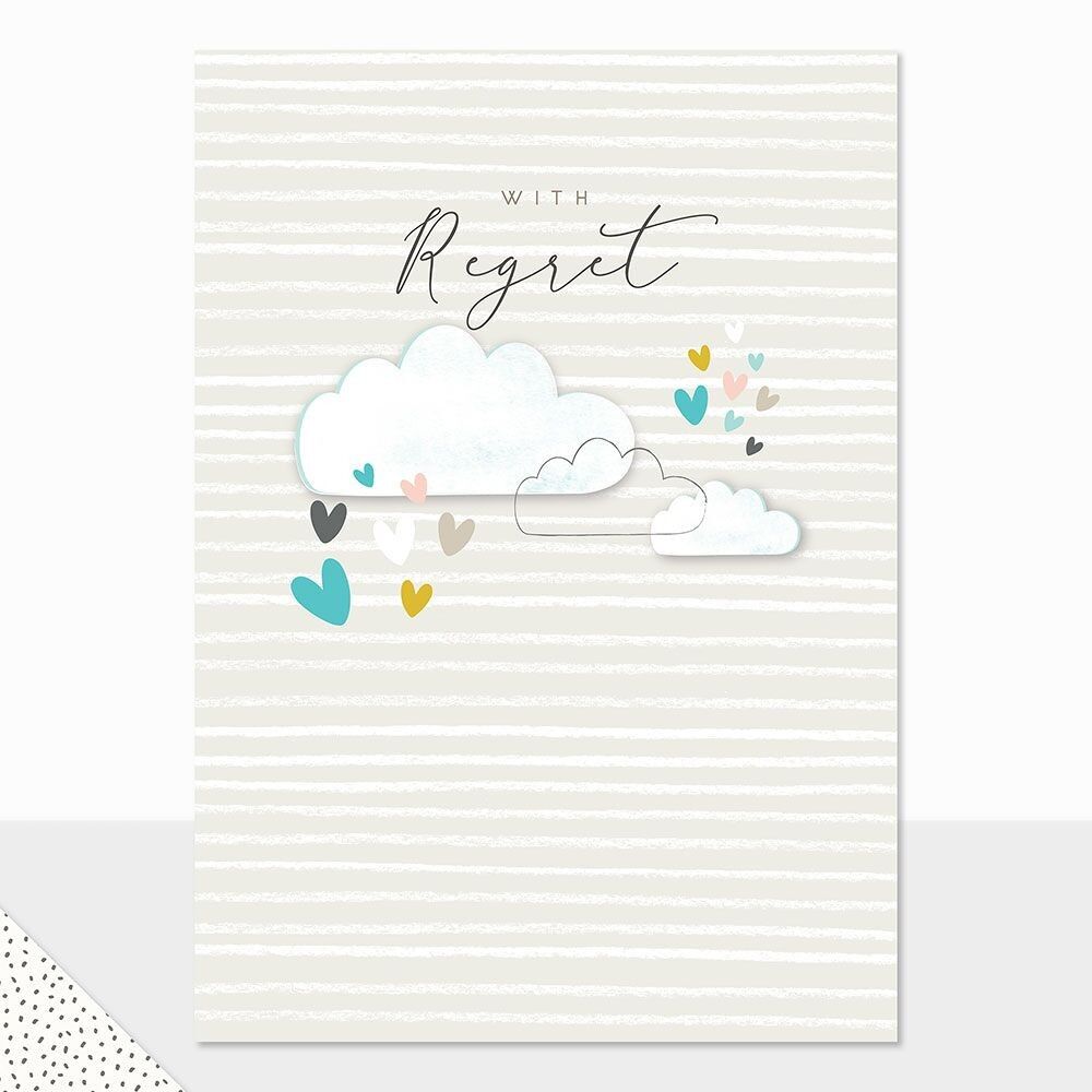 Biglietto di condoglianze con nuvole - Halcyon con rammarico