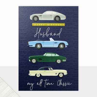 Husband Birthday Card - Halcyon Happy Birthday Husband