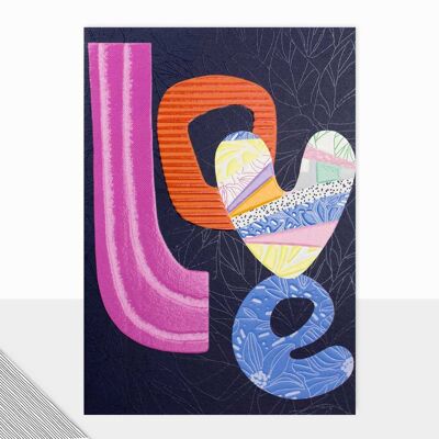 Collage Valentine's Day Card - Utopia Love