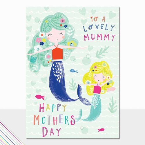 Mermaid Mother's Day Card - Scribbles Mothers Day Mermaid