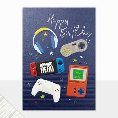 Gamer-Geburtstagskarte für ihn – Halcyon Happy Birthday Gamer