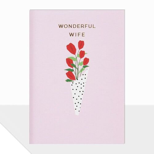 Wife Valentine's Day Card - Piccolo Wonderful Wife