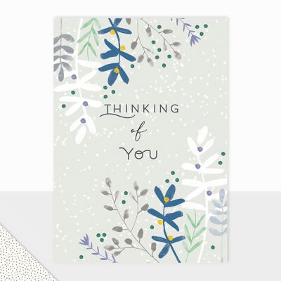 Floral Sympathy Card - Halcyon Thinking of You