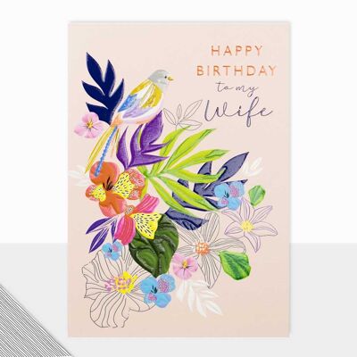 Geburtstagskarte für die Ehefrau – Utopia Happy Birthday Wife