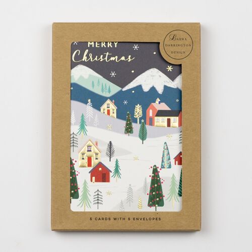 Christmas Card Pack - Charity Christmas Card Pack Houses