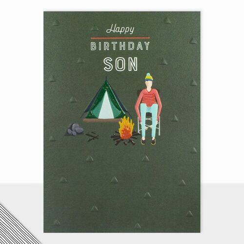 Son Birthday Card - Little People Happy Birthday Son
