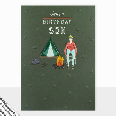 Geburtstagskarte für den Sohn – Little People Happy Birthday Sohn