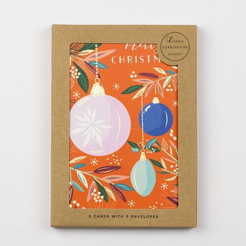 Charity Christmas Card Pack Bauble