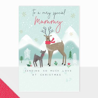 Mummy Christmas Card - Halcyon Special Mummy at Christmas