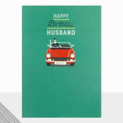 Tarjeta de cumpleaños del esposo - Little People Feliz cumpleaños esposo