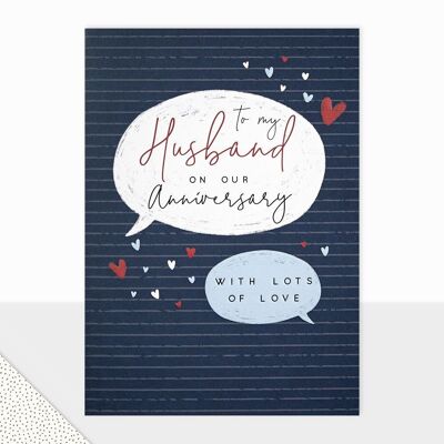 Jubiläumskarte für meinen Ehemann – „Halcyon to My Husband Anniversary“