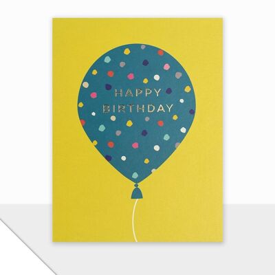 Polka Dot Birthday Card - Piccolo Happy Birthday Balloon