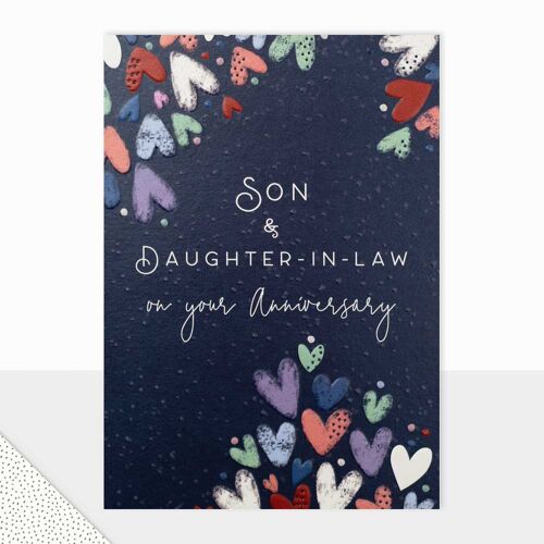 Son Anniversary Card - Halcyon Anniversary Son & Daughter in Law