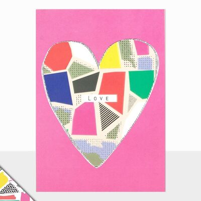 Love Heart Thinking of You Card - Rio Brights Love Heart