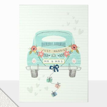 Carte de mariage Just Married - Halcyon Just Married
