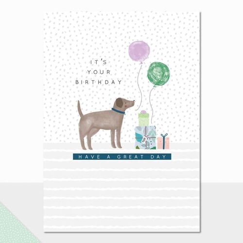 Birthday Dog Card - Halcyon Birthday Dog
