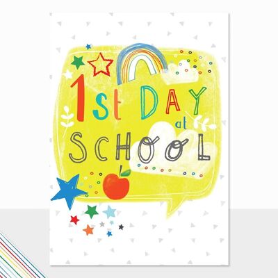 1st Day at School Card - Scribbles 1st Day at School