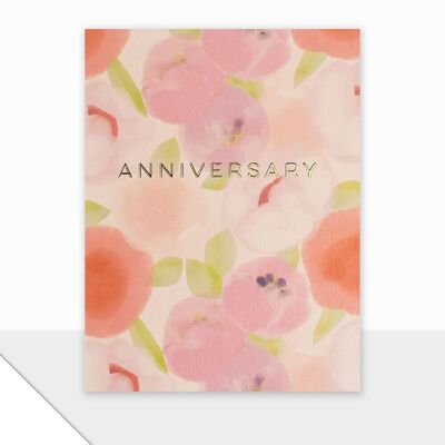 Watercolour Style Anniversary Card - Piccolo Anniversary