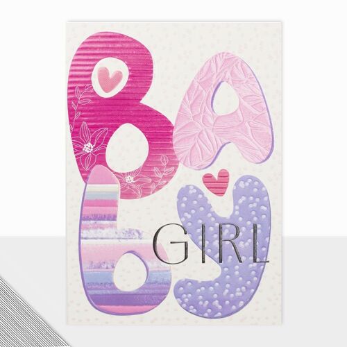 New Baby Girl Card - Utopia Baby Girl