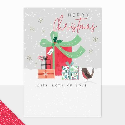 Geschenke Weihnachtskarte - Halcyon Frohe Weihnachten Geschenke