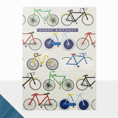 Bicycle Birthday Card For Him - Halcyon Happy Birthday Bicycle