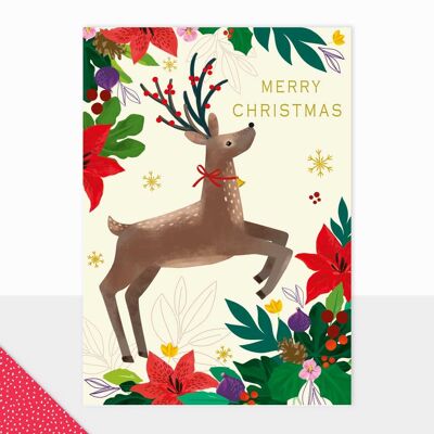 Reindeer Christmas Card - Utopia Merry Christmas Deer