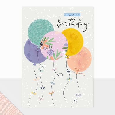 Balloons Thinking of You Card - Halcyon Birthday Balloon