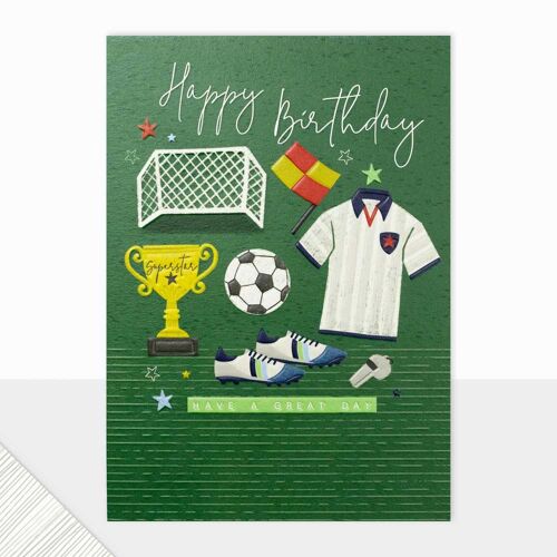 Football Birthday Card For Him - Halcyon Happy Birthday Football