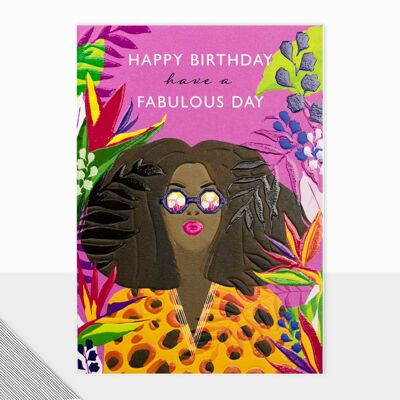 Farbenfrohe Geburtstagskarte - Utopia Happy Birthday Fabulous Day