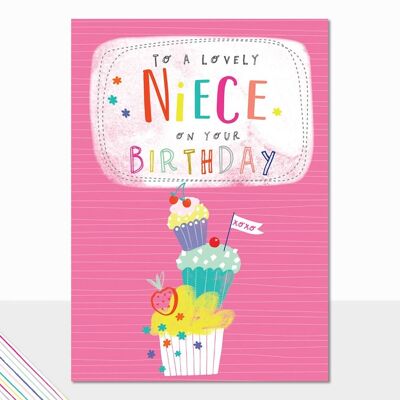 Niece Birthday Card - Scribbles Lovely Niece