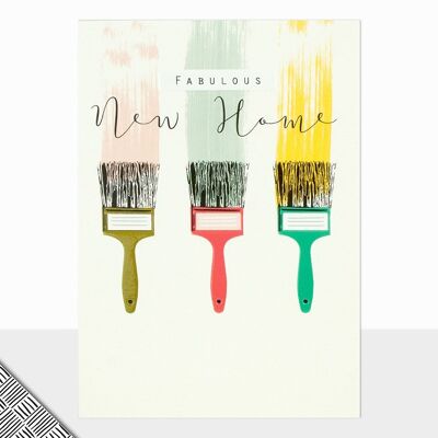 Paintbrushes New Home Card - Rio Brights New Home