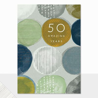 50th Birthday Card For Him - Halcyon 50