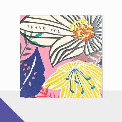 Florale Dankeskarte - Glow Thank You