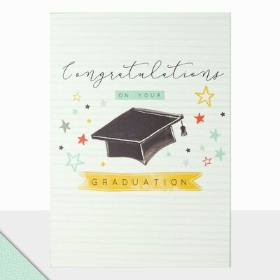Tarjeta Académica de Graduación - Halcyon Felicitaciones por tu Graduación