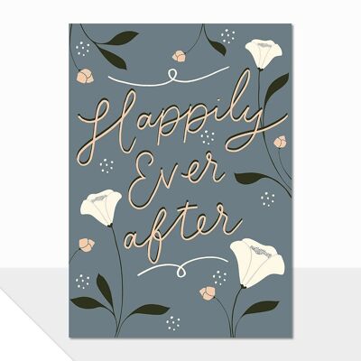 Hochzeitskarte „Happily Ever After“ – notiert „Happily Ever After“