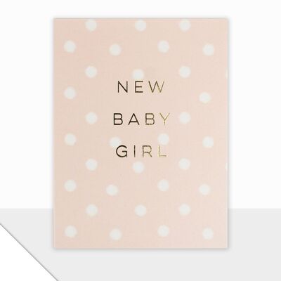 Nouvelle carte bébé fille - Piccolo New Baby Girl