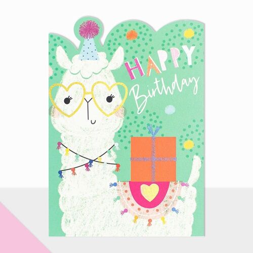 Llama Birthday Card - Artbox Happy Birthday Llama