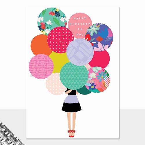 Balloons Birthday Card - Rio Brights Happy Birthday to You (Balloons)