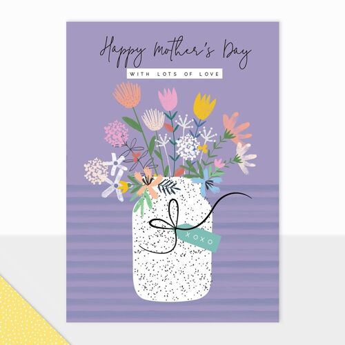 Floral Mother's Day Card - Halcyon Mothers Day Floral Vase