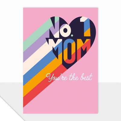 Collezione nota - N.1 mamma - Biglietto per la festa della mamma - Sei la migliore