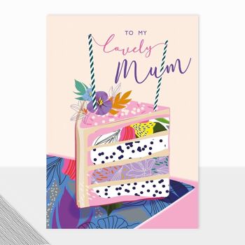 Carte d'anniversaire pour maman - Lovely Mum - Collection Utopia - Fête des mères - Joyeux anniversaire maman